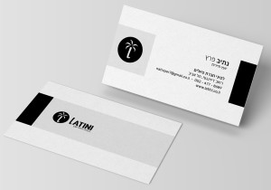 כרטיס ביקור פשוט לעסק - Latini